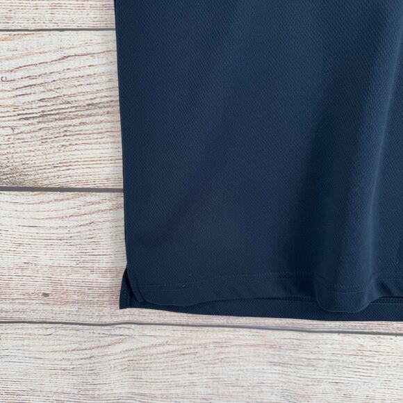 Vintage Japanese Ryu Kyu Bats Print Polo Shirt Men's Medium Navy Blue - Picture 7 of 12